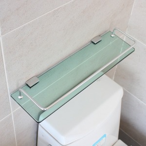 강화유리 욕실일자선반(45cm/국산)