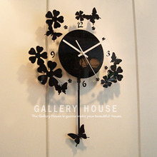 꽃과나비 시계